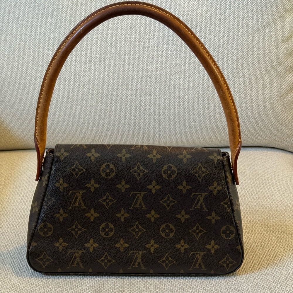 Louis Vuitton Mini Looping Dark Brown Monogram Shoulder Bag - Picture 4 of 8